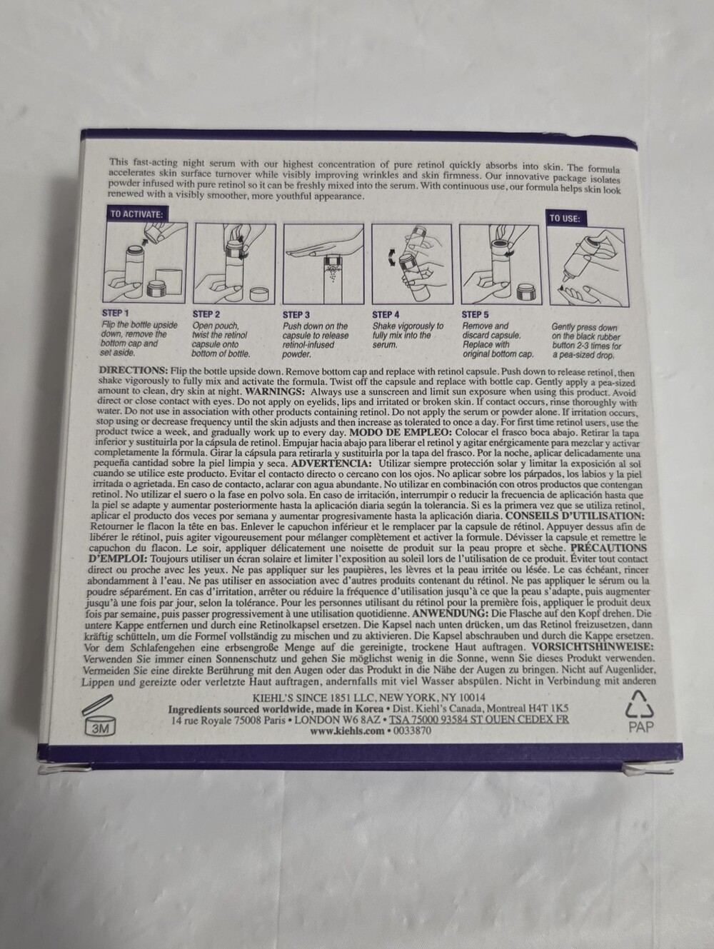 Kiehl's Retinol Fast Release Wrinkle-Reducing Night Serum - Picture 3 of 3